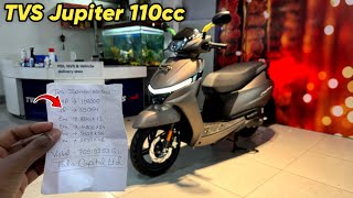 New TVS Jupiter 110cc 2024 Model With EMI  On Road Price Mileage  Boot Space [upl. by Assilen506]