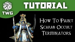 How To Paint Thousand Sons Scarab Occult Terminators [upl. by Kcirej917]