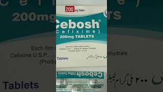 Cebosh 200mg Tablet Uses in Urdu Cebosh 400mg Tablet Uses Cefixime 400mg [upl. by Emyam]