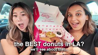 LA DONUT TOUR  Randys Donuts The Donut Man amp DKs Donuts [upl. by Teiv380]