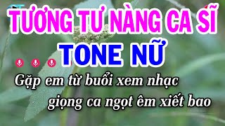 Karaoke Tương Tư Nàng Ca Sĩ Tone Nữ  Cm  Nhạc Sống Hay  Đại Lý Karaoke [upl. by Ylle647]