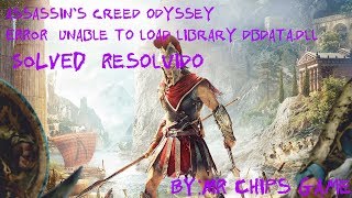 assassins creed odyssey ERROR unable to load library dbdata dll SOLVED Resolvido [upl. by Abigael]