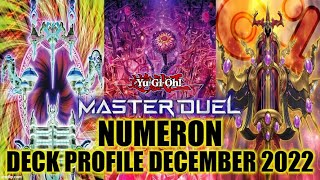 NUMERON MASTER DUEL DECK PROFILE DECEMBER 2022 YUGIOH [upl. by Aleihs]