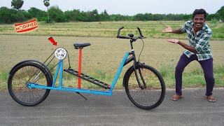 Making PedalLess Cycle  இனி மிதிக்க தேவையில்லை  Normal Cycle Modified to pedal less  MmK [upl. by Nalani780]