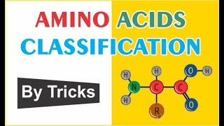 AMINO ACIDS CLASSIFICATION BY TRICKS  GPAT  2020  NIPER  RAILWAY PHARMACIST EXAM [upl. by Hooper]