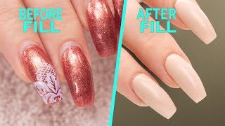 Nail Fill and Rebalance  Step By Step Tutorial [upl. by Aryl938]