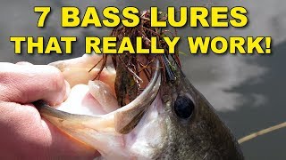 7 Best Bass Lures That Work Year Round  Bass Fishing [upl. by Asel]