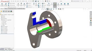 SolidWorks Tutorial Section View [upl. by Kanya]