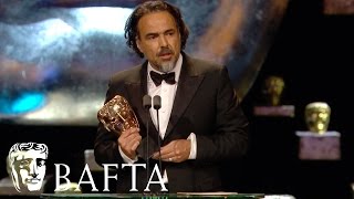 Alejandro González Iñárritu wins Director award  BAFTA Film Awards 2016 [upl. by Ahsa]