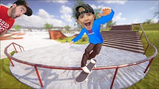 FATHER SON SKATEBOARDING VIDEO GAME 4  5000 Foot Grind [upl. by Aihcila]