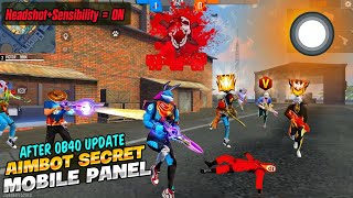 MOBILE PANEL 📲🔥 After OB40 Update 😍 FREE FIRE HEADSHOT SETTINGS 🔥 Assistive Touch REAL GAMER FF [upl. by Eidson]