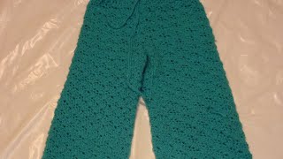 how to crochet a pant using a solid shell stitch [upl. by Alodie444]