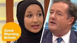 Piers Morgan Debates Headscarf Ban With Muslim Women  Good Morning Britain [upl. by Pasadis]