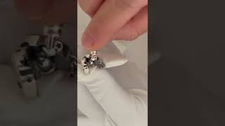 How to open close Pandora Moments Moon Clasp Snake Chain Bracelet [upl. by Etteve]