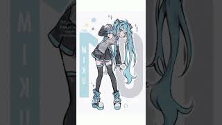 ☁️ Miku KittyTakahashiAksukiChan edit anime miku fashion [upl. by Basilius803]