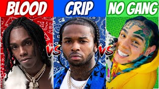 BLOOD RAPPERS vs CRIP RAPPERS vs NO GANG RAPPERS 2020 [upl. by Pengelly965]