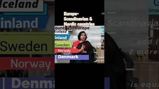 Europe Scandinavian amp Nordic Countries shortsvideo shorts [upl. by Anyrb]