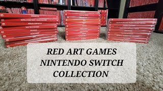 Full Red Art Games Nintendo Switch collection as of 8292022 [upl. by Yelsew]