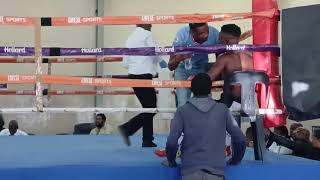 Teophelus walvis bay vs Johannes ondangwa on a four round matchfull fight [upl. by Jocelyn]