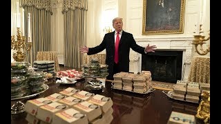 Donald Trump serves McDonalds on silver platters as White House chefs go unpaid amid shutdown [upl. by Rika]