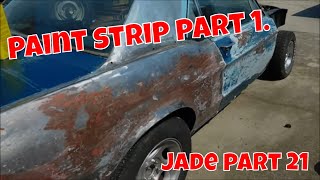 1968 Mustang paint stripping quotJadequot part 21 mustang howto restoration [upl. by Eecyal]