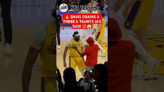 🔥 DAVIS DRAINS A THREE amp TAUNTS JA’S DAD 🏀😱 BIGBROW LAKERSVSGRIZZLIES [upl. by Suirtemed]