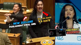 Ha Kamate Kamate haka Viral Parliament girl  Ha Ka Mate Ka Mate Haka New Zealand parliament Girl [upl. by Neelik]