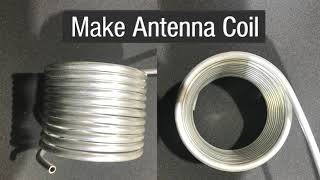 Winding big coil for Vertical Antenna [upl. by Assirrac188]