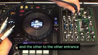 How to connect a Dj controller to an external mixer [upl. by Zoara]