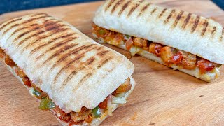 Chicken Panini Recipe • How To Make A Panini • Chicken Sandwich Recipe • Panini Sandwich Recipe [upl. by Margaretha192]