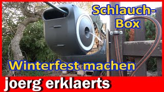 Gardena Schlauchbox entleeren und Winterfest machen Tutorial DIY [upl. by Tower505]