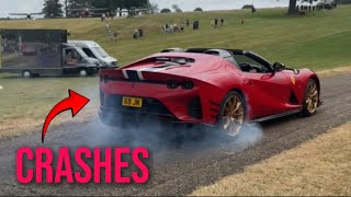 Car leaving car meets  BEST OF FAILS AND WINS crashes  burnouts  close calls  and revs [upl. by Feliks]