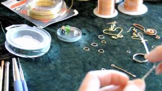 HOW TO BEGIN BASIC WIRE WRAPPING AND JEWELRY MAKING 2 [upl. by Rochella254]