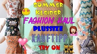 SOMMER KLEIDER • PLUSSIZE • FASHION HAUL • FÜR KURVIGE FRAUEN • TRY ON ▹ THECAMERONXOXO [upl. by Bendicta111]