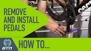 How To Change Pedals  Remove And Install Your Bike Pedals [upl. by Anaujd]