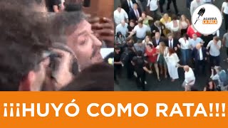 MÁXIMO KIRCHNER SE QUISO HACER EL GUAPO AFUERA DEL CONGRESO PERO LO CORRIERON ¡¡¡Y HUYÓ COMO RATA [upl. by Nnail]