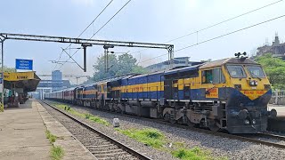 TWIN WDG4D Powering Luxurious 00240 CSMT DSJ quotMAHARAJA Expressquot  Indian Railways [upl. by Louisette]