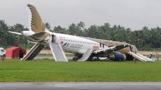 AIRPLANE LANDS WITH EMERGENCY SLIDE DEPLOYED RARE FOOTAGE [upl. by Bonucci925]