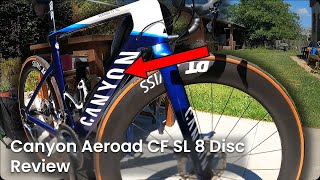 An HONEST Review On The CANYON AEROAD CF SL 8 DISC  Velozio [upl. by Alomeda555]