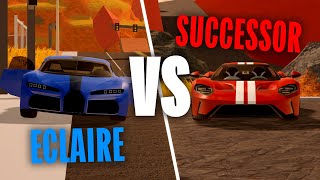 Eclaire VS Successor  The ULTIMATE Test Roblox Jailbreak [upl. by Drof]