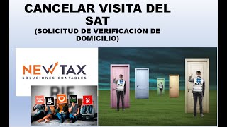 Cancelar visita del SAT  Verificación de domicilio  Plataformas Tecnológicas  UBER y DIDI [upl. by Tyree587]