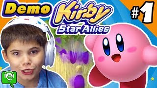 New KIRBY Star Allies Demo Video Game Review [upl. by Rimaj]