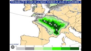 Neige en Plaine Confirmée Novembre 2024  Les Départements Concernés Bretagne  Normandie  Mayenne [upl. by Rheingold1]