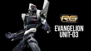 RG Evangelion Unit03 Bandai Product Preview USA Gundam TV [upl. by Carmelina]