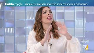 Migranti duro scontro tra Vittoria Baldino e Tommaso Cerno quotStupidaggini facciamo un [upl. by Suoirred]