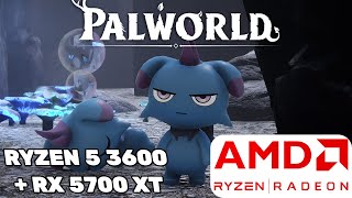 PALWORLD BENCHMARK  RYZEN 5 3600  RX 5700XT [upl. by Ardiedal]