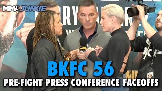 Full BKFC 56 Prefight Press Conference FACEOFFS [upl. by Sykes973]