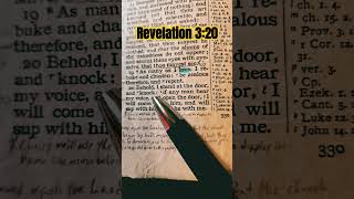 Revelation 320 jesus verseoftheday bibleverseofthedayexplained [upl. by Suicul]