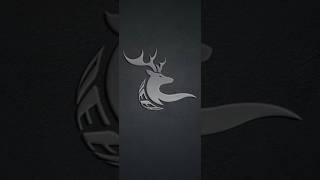 Deer logo design tutorial using Adobe illustrator art shorts [upl. by Zed]