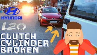 Hyundai Car Car Breakdown i20 clutch cylinder broken [upl. by Niajneb]